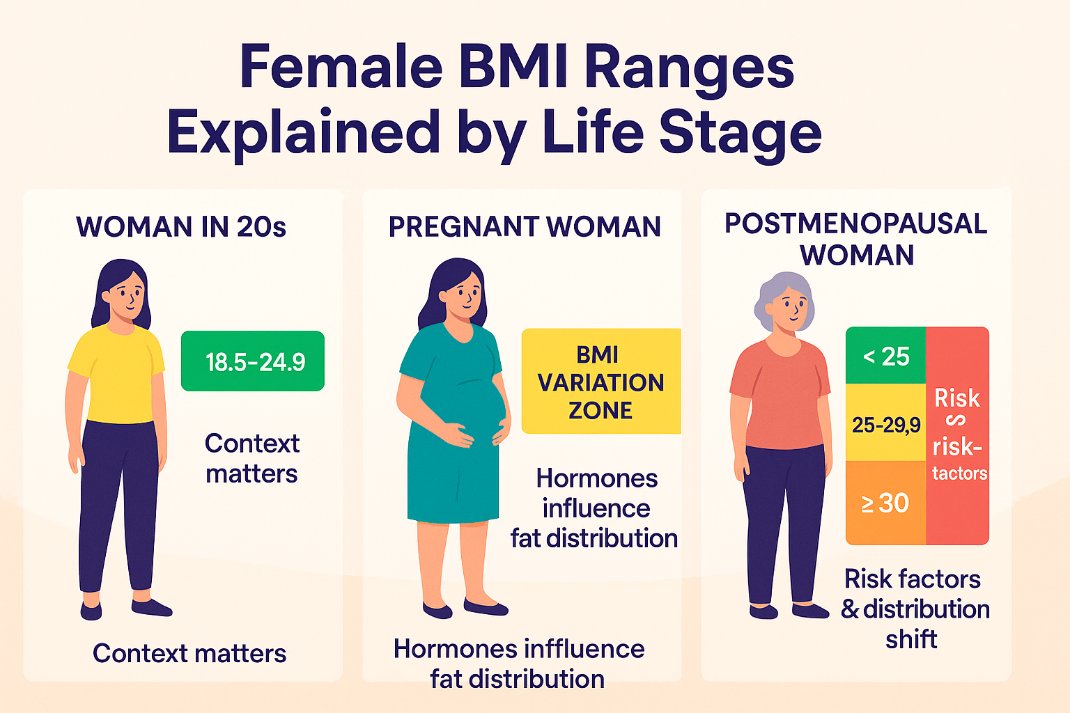 Female BMI Ranges Explained by Life Stage