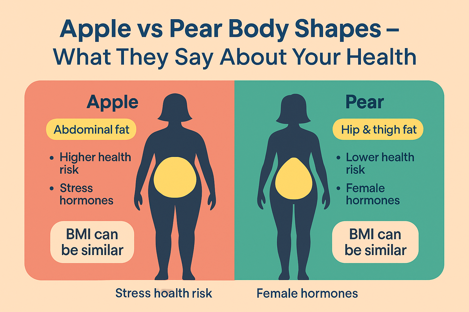 Healthy Apple vs Pear Body Shapes