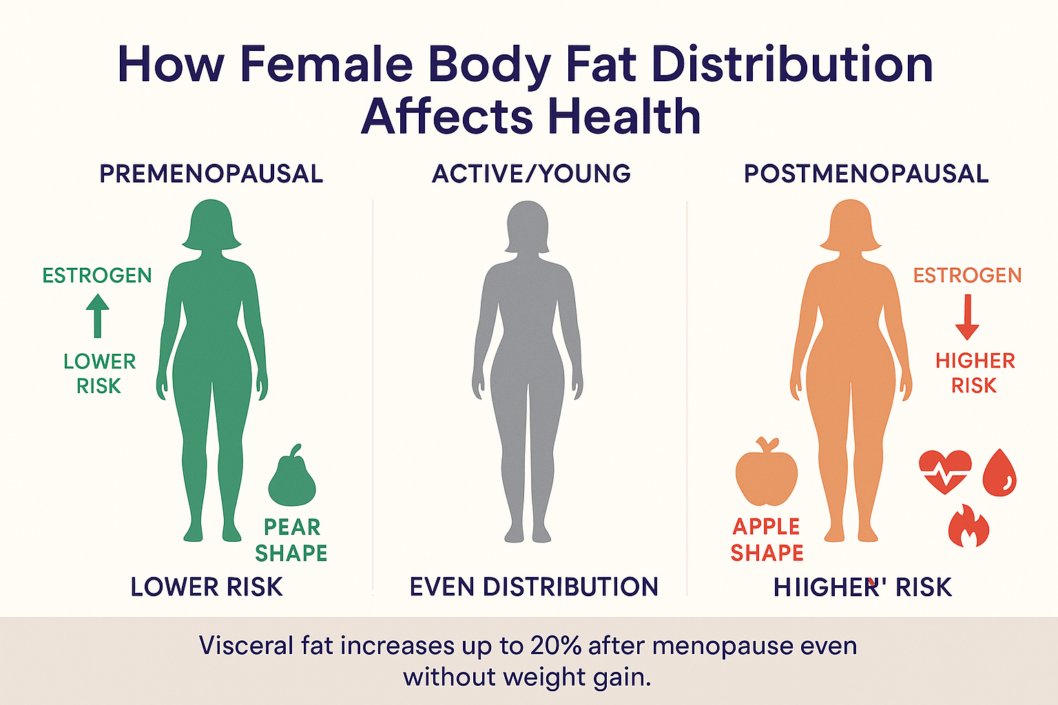 How Female Body Fat Distribution Affects Health