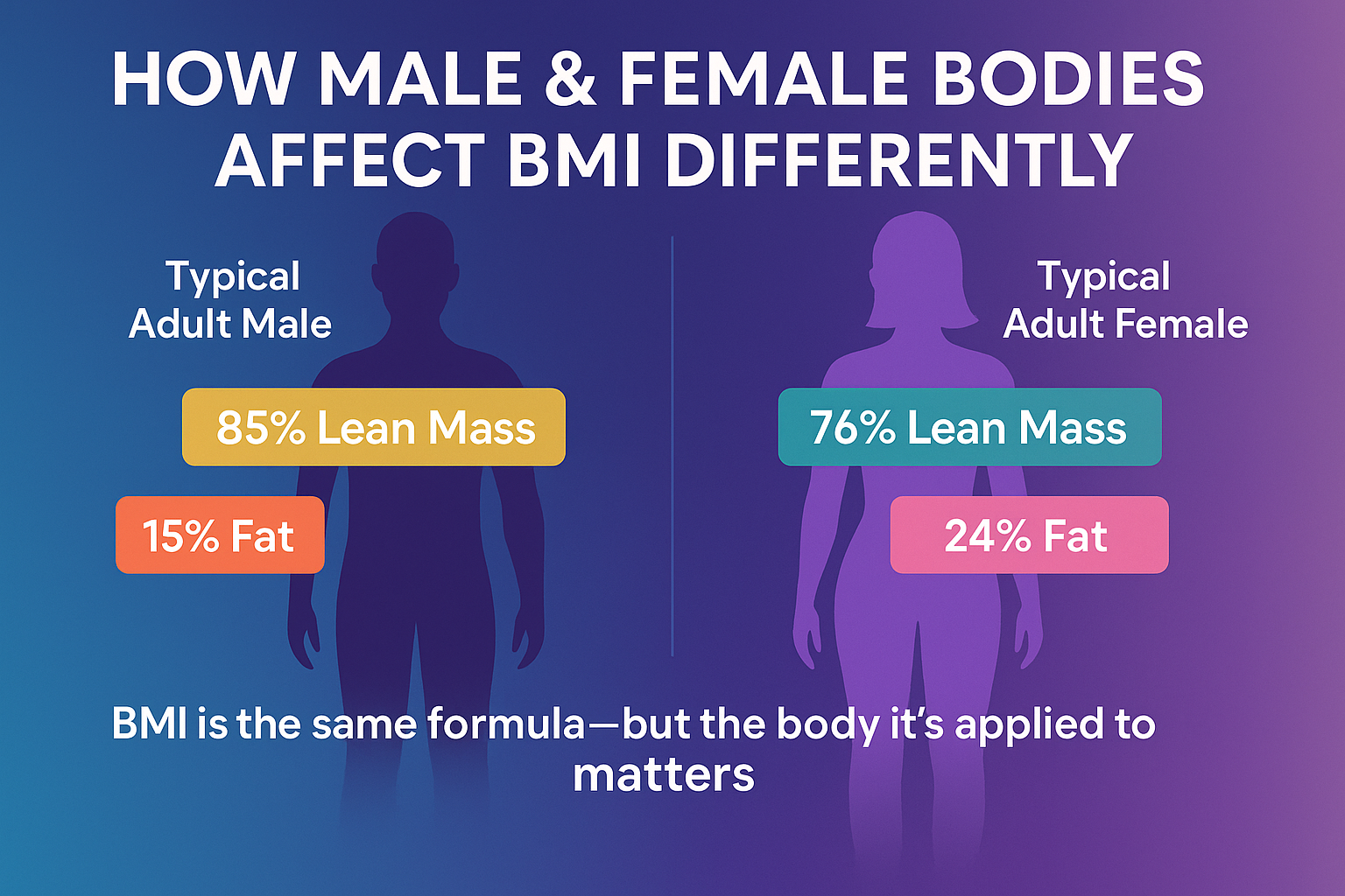 How Male & Female Bodies Affect BMI Differently