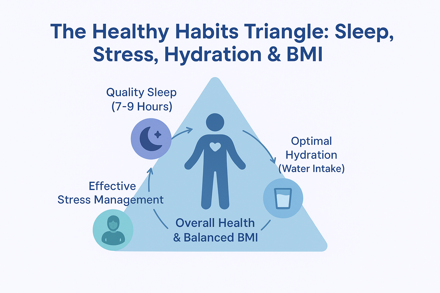 The Healthy Habits Triangle - Sleep, Stress, Hydration & BMI