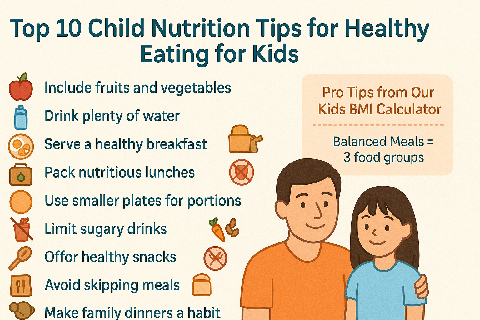 Top 10 Child Nutrition Tips for Healthy Eating For Kids