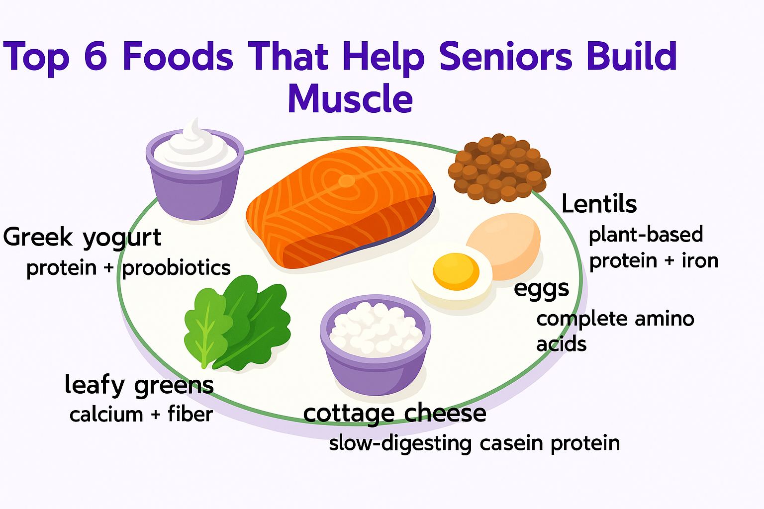 Top 6 Foods That Help Seniors Build Muscle